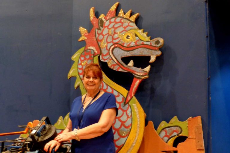 Helen – volunteer usher backstage at the Elgiva