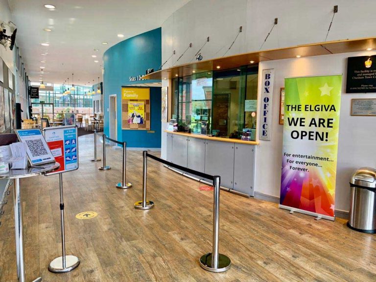 The box office – on the right on the way in