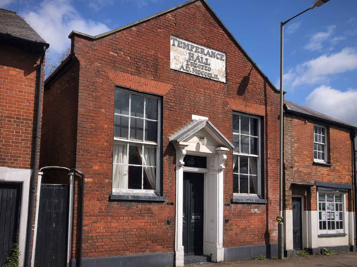 Little Theatre – old temperance hall from the street