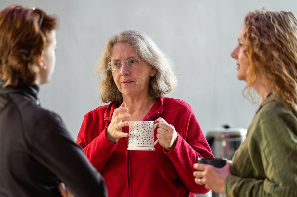 Elgiva team foyer standaround Kate April 2026