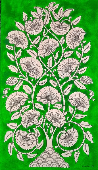 Photograph of a painting by Harsha Basu
