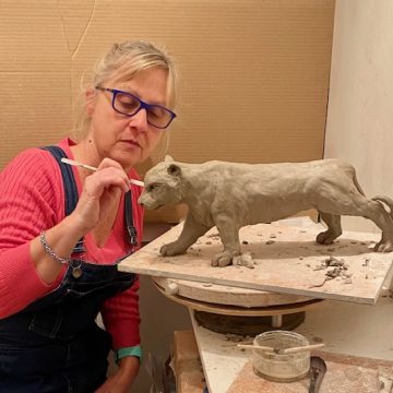 Caroline Chilton at work