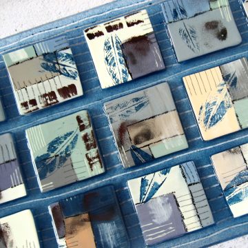 JH Glass Abstract Platter