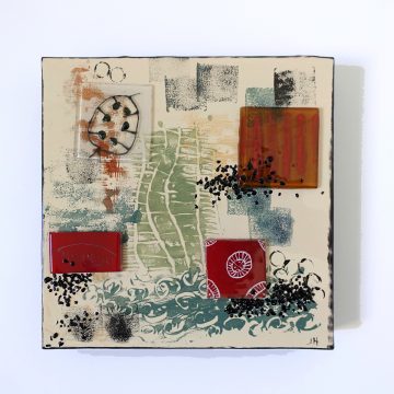 JHS Glass Jenny Hoole- Fused Glass - Wall Panel- Seed Heads